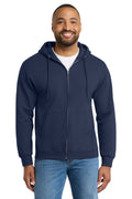 Port & Co Men's   Tall Essential Fleece Full-Zip Hooded Sweatshirt