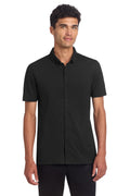 Mercer+Mettle Men's   Stretch Pique Full-Button Polo MM1006