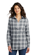 Port Authority Women's   Plaid Flannel Tunic