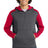 Sport-Tek Men's    Tech Fleece Colorblock 1/4-Zip Hooded Sweatshirt