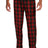 District Men's   Flannel Plaid Pant