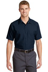 Red Kap Men's Short Sleeve Industrial Work Shirt Corporate Apparel Shirts & Tops