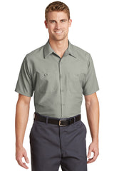 Red Kap Men's Short Sleeve Industrial Work Shirt Corporate Apparel Shirts & Tops