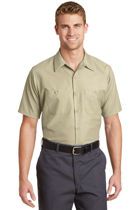 Red Kap Men's Short Sleeve Industrial Work Shirt Corporate Apparel Shirts & Tops