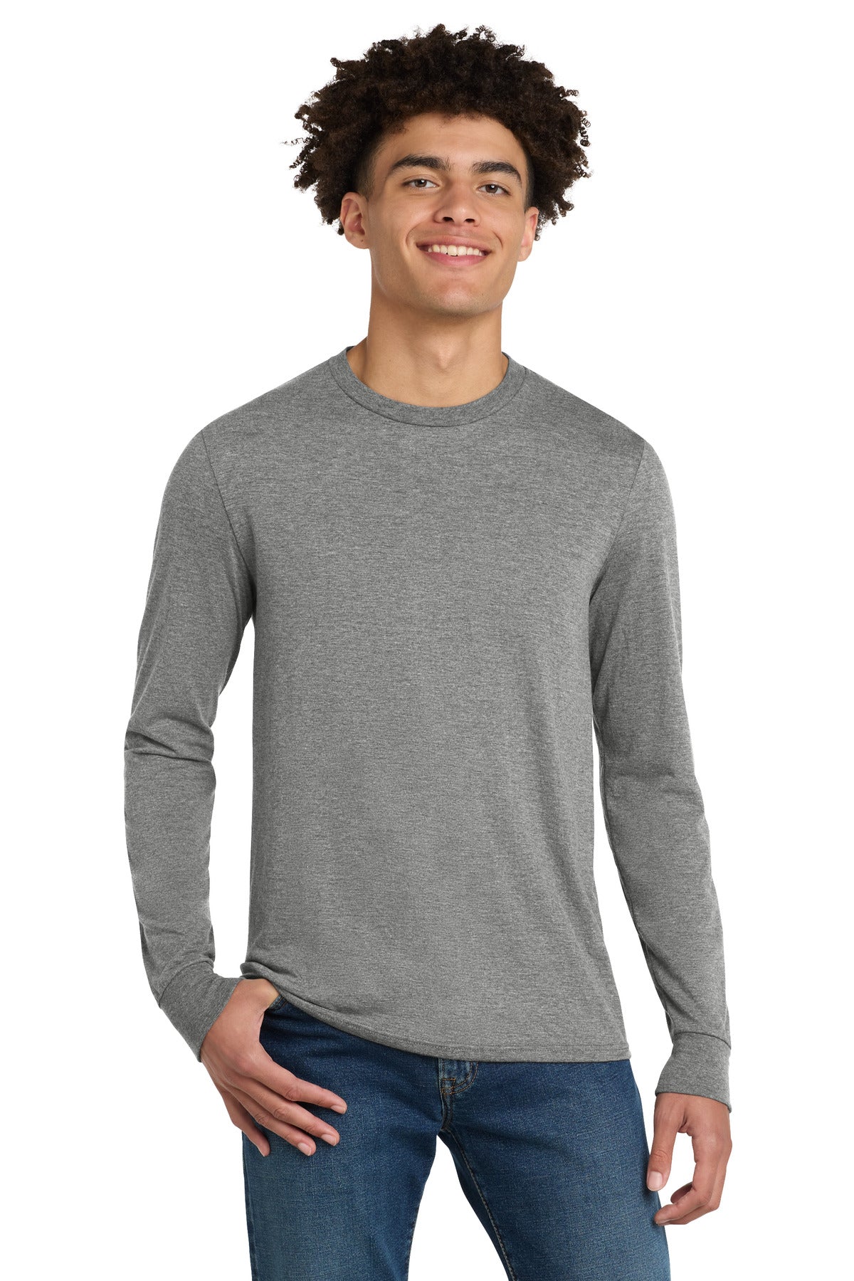 District Men's   Perfect Tri   Long Sleeve Tee