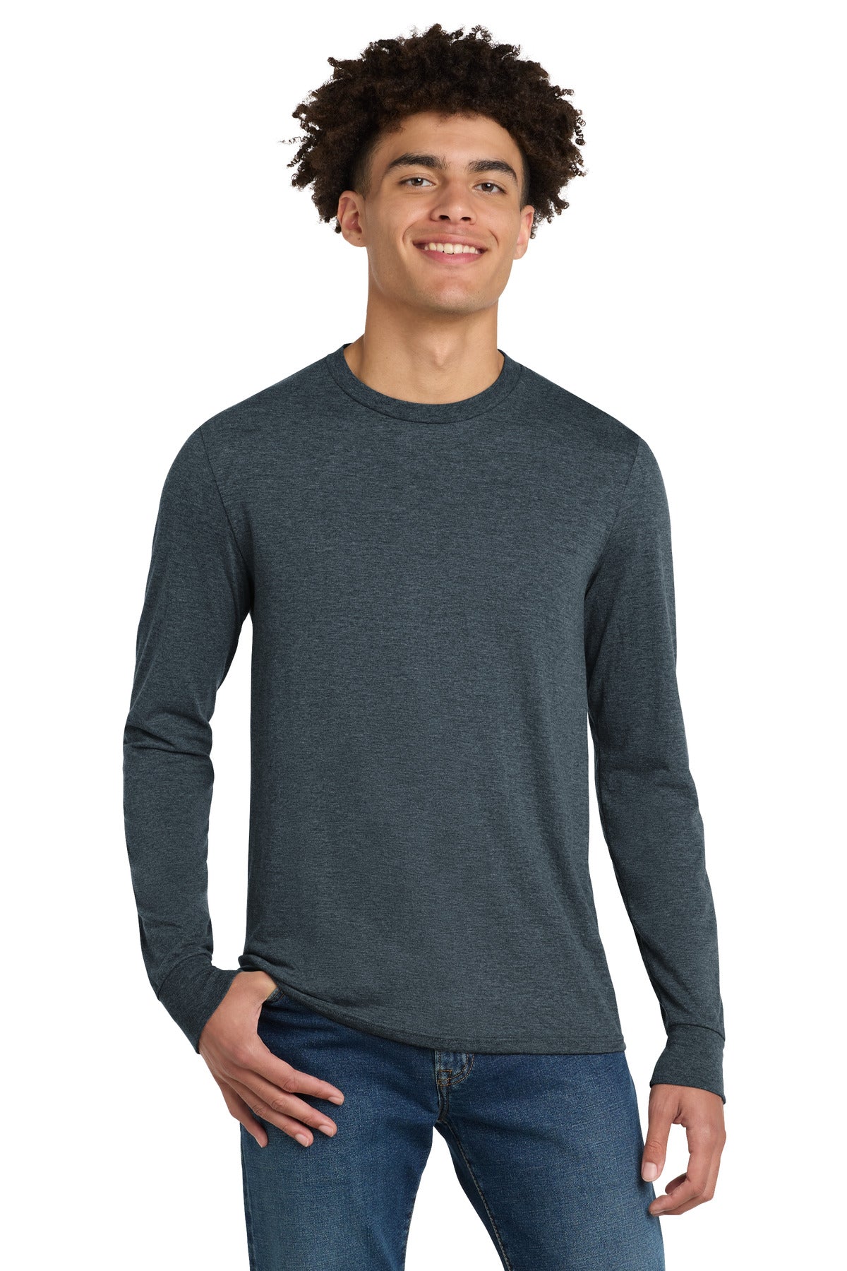 District Men's   Perfect Tri   Long Sleeve Tee