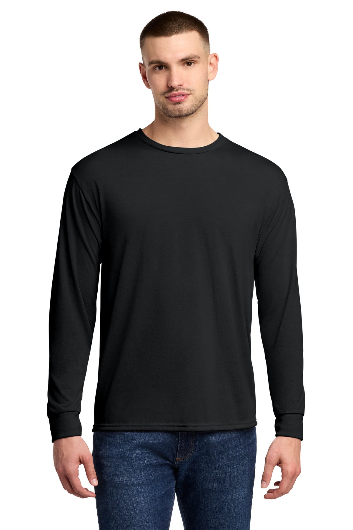 JERZEES Men's Dri-Power 100% Polyester Long Sleeve T-Shirt 21LS