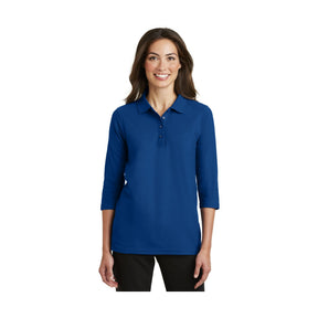 Port Authority Women's   Silk Touch 3/4-Sleeve Polo