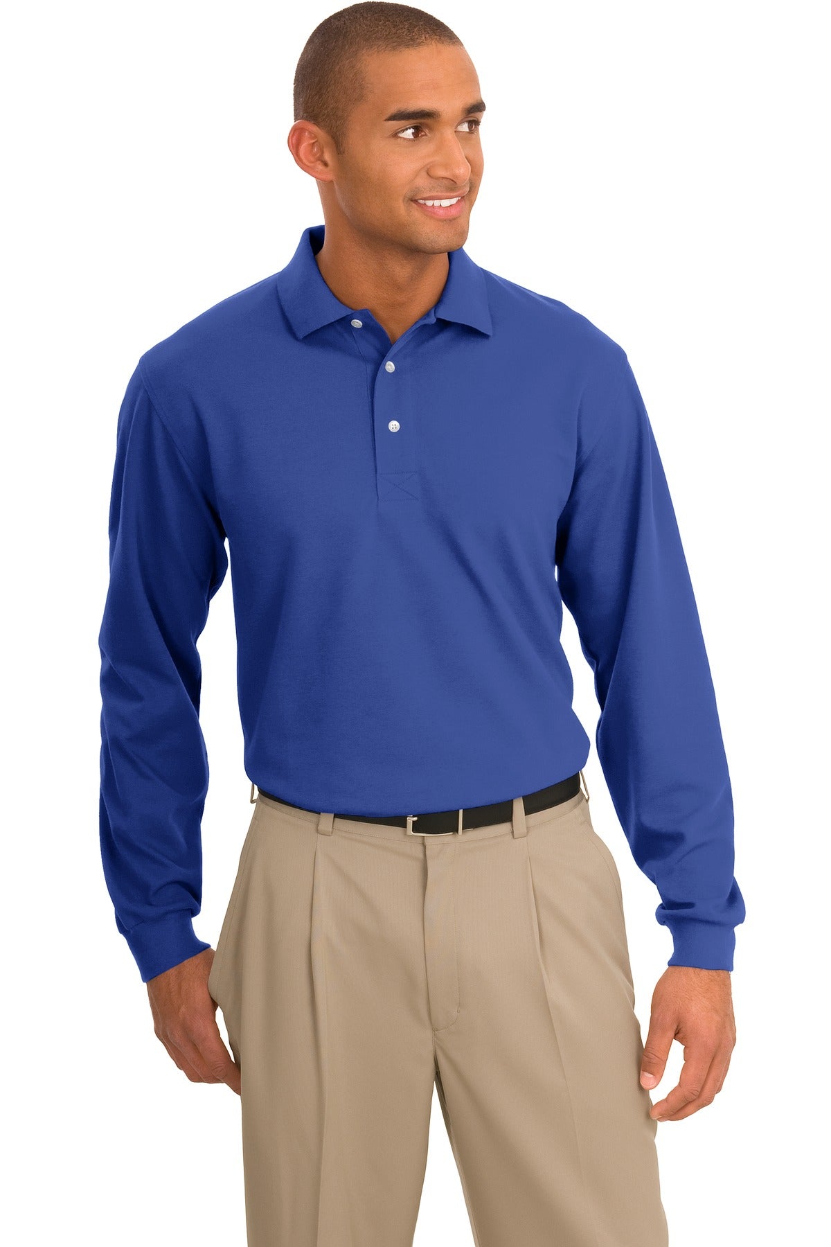 Port Authority Men's   Rapid Dry Long Sleeve Polo