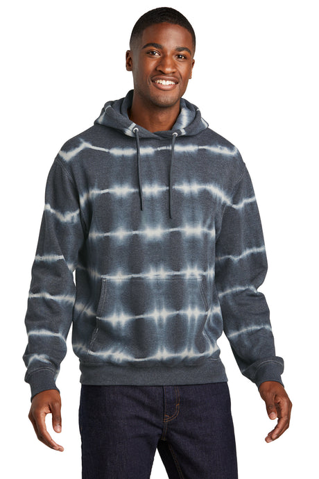 Port & Co Men's   Allover Stripe Tie-Dye Fleece PC143