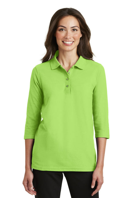 Port Authority Women's   Silk Touch 3/4-Sleeve Polo