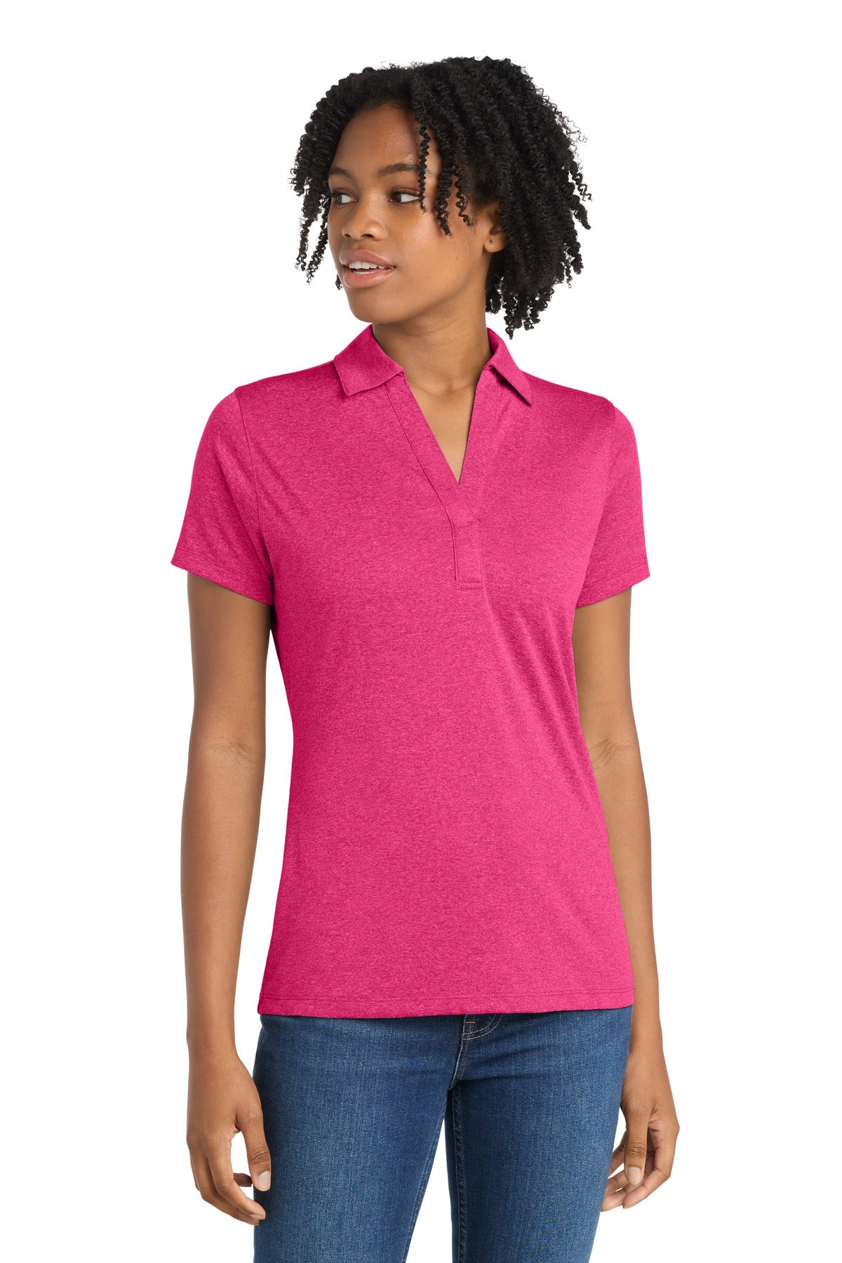 Sport-Tek Women's   Heather Contender Polo