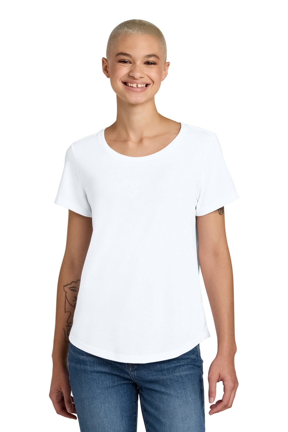 AllMade Women's   Relaxed Tri-Blend Scoop Neck Tee AL2015