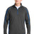 Sport-Tek Men's   Sport-Wick   Stretch 1/4-Zip Colorblock Pullover