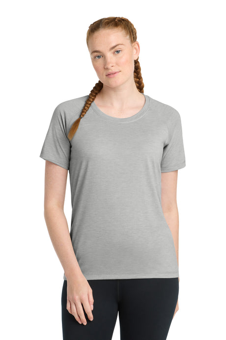 Sport-Tek Women's    PosiCharge    Tri-Blend Wicking Scoop Neck Raglan Tee