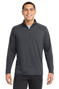 Sport-Tek Men's   Tall Sport-Wick   Stretch 1/4-Zip Pullover