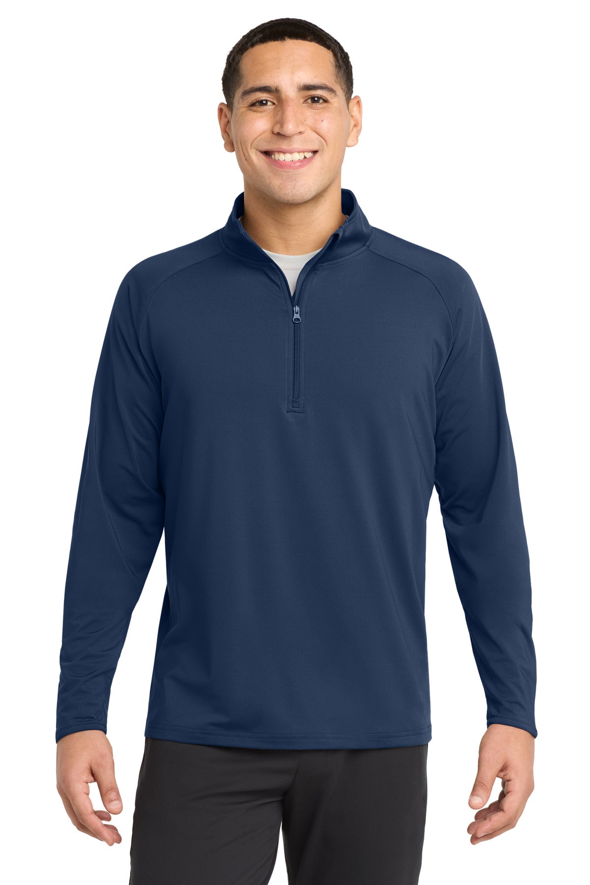 Sport-Tek Men's   Tall Sport-Wick   Stretch 1/4-Zip Pullover