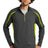 Sport-Tek Men's   Sport-Wick   Stretch 1/4-Zip Colorblock Pullover