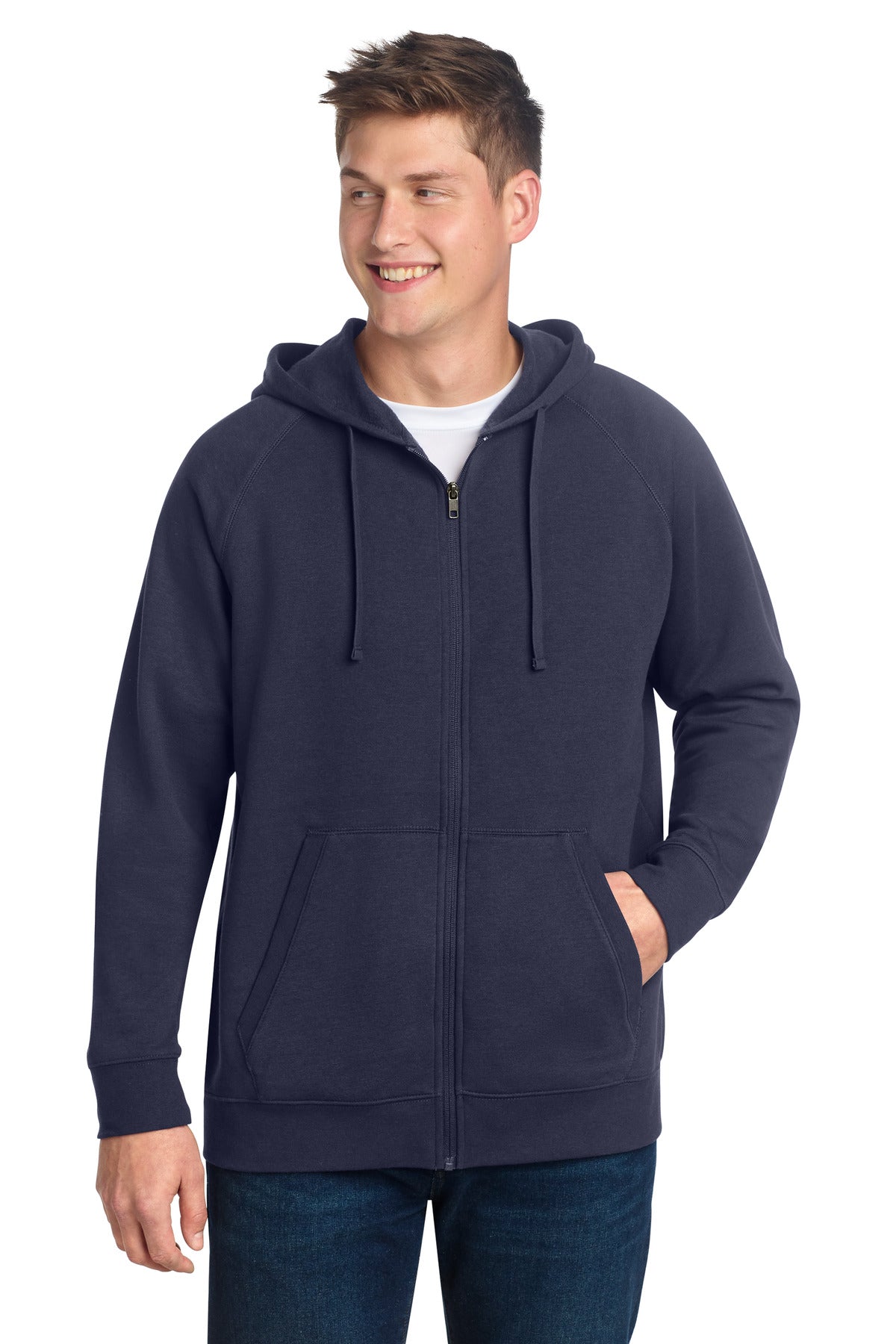Sport-Tek Men's   Drive Fleece Hooded Full-Zip STF201