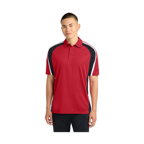 Sport-Tek Men's   Tricolor Micropique Sport-Wick   Polo