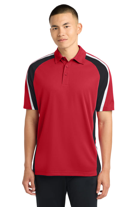 Sport-Tek Men's   Tricolor Micropique Sport-Wick   Polo