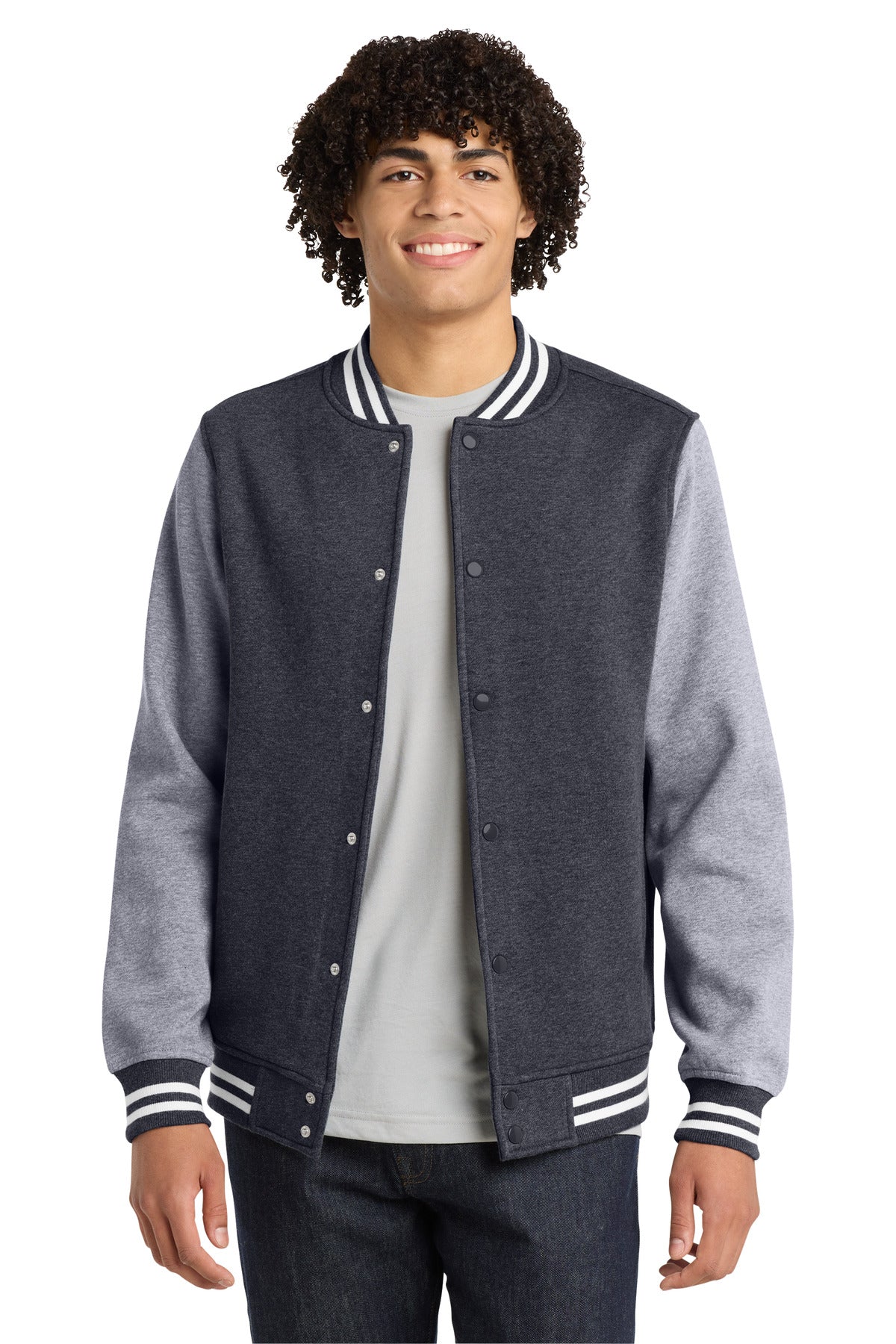 Sport-Tek Men's   Fleece Letterman Jacket