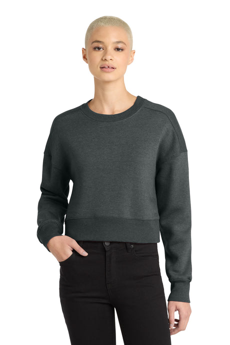 District Women's    Perfect Weight    Fleece Cropped Crew DT1105
