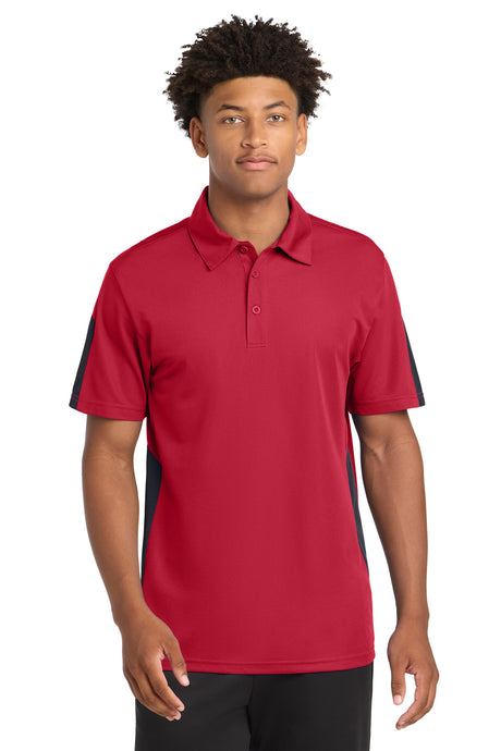 Sport-Tek Men's   PosiCharge   Active Textured Colorblock Polo