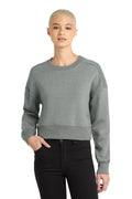 District Women's    Perfect Weight    Fleece Cropped Crew DT1105
