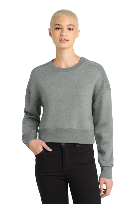 District Women's    Perfect Weight    Fleece Cropped Crew DT1105