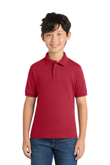 Port & Co Youth   Core Blend Jersey Knit Polo