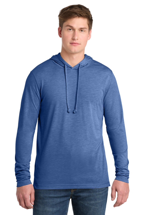Sport-Tek Men's    PosiCharge    Tri-Blend Wicking Long Sleeve Hoodie ST406