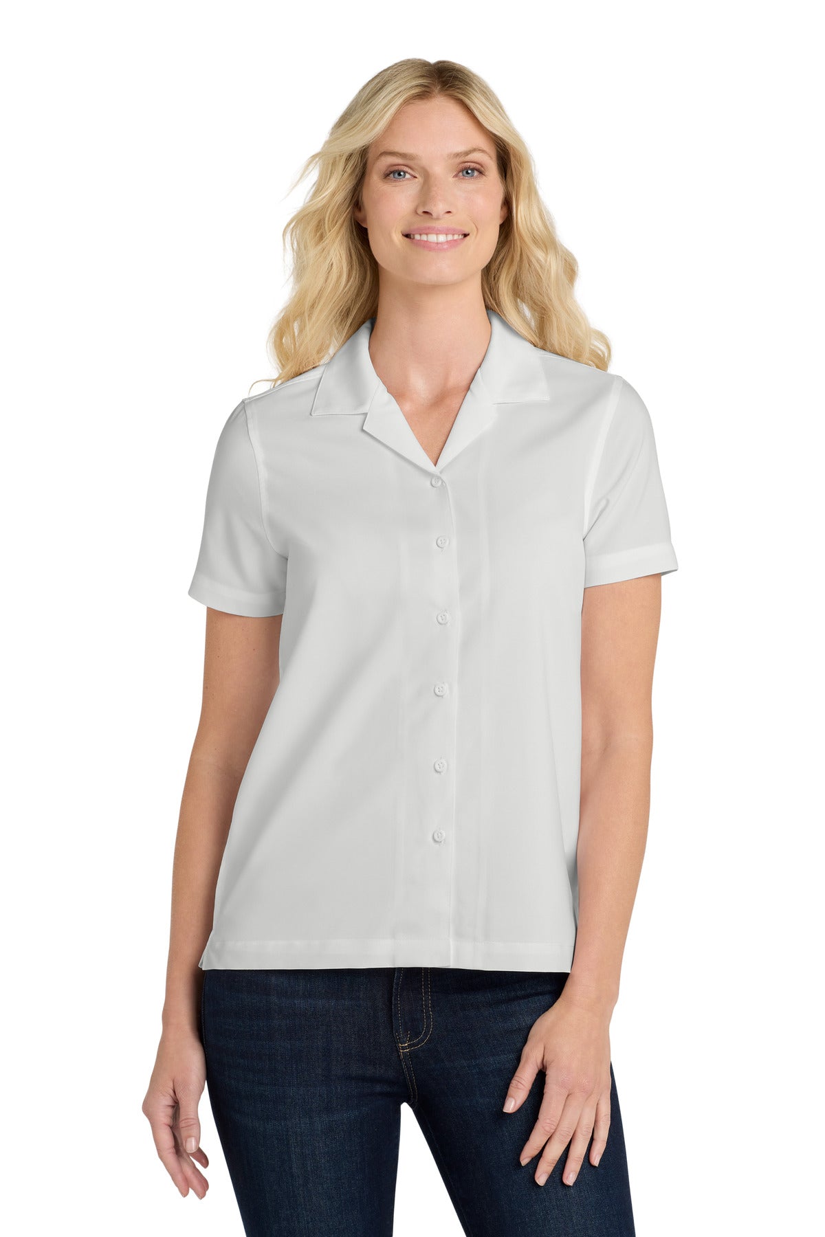 Port Authority Women's   Short Sleeve Performance Staff Shirt LW400