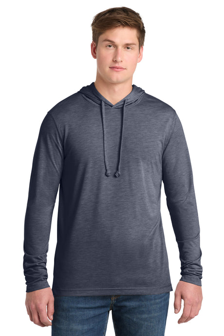 Sport-Tek Men's    PosiCharge    Tri-Blend Wicking Long Sleeve Hoodie ST406