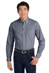 Port Authority Men's    Broadcloth Gingham Easy Care Shirt W644