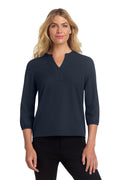 Mercer+Mettle Women's   Stretch Crepe 3/4-Sleeve Blouse MM2011
