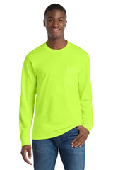 Port & Co Men's   Long Sleeve Essential Pocket Tee