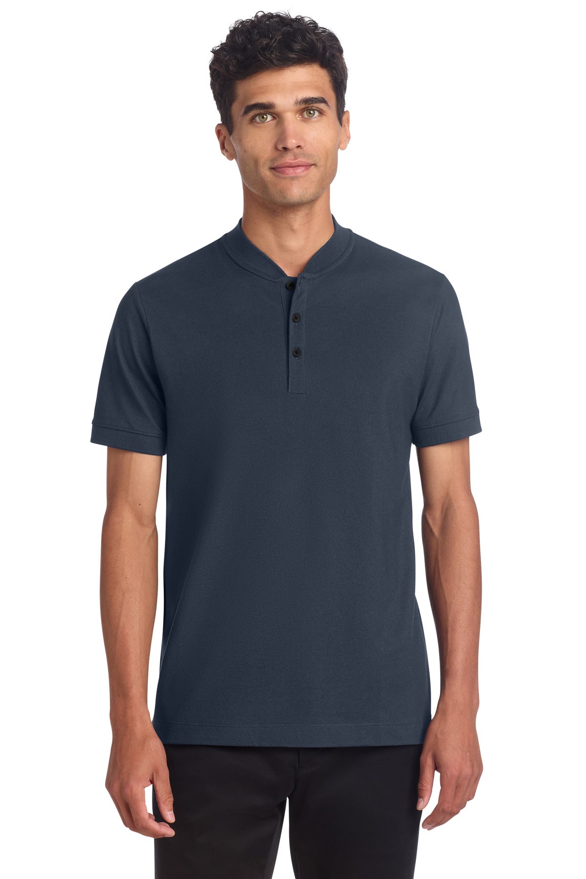 Mercer+Mettle Men's   Stretch Pique Henley MM1008
