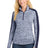 Sport-Tek Women's   PosiCharge   Electric Heather Colorblock 1/4-Zip Pullover