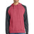 District Men's   Lightweight Fleece Raglan Hoodie