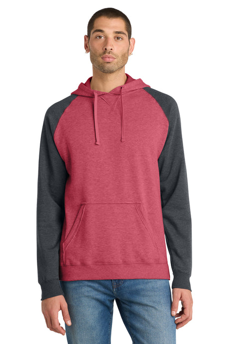 District Men's   Lightweight Fleece Raglan Hoodie
