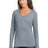 District Women's   Perfect Tri   Long Sleeve V-Neck Tee DT135