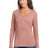 District Women's   Perfect Tri   Long Sleeve V-Neck Tee DT135