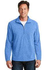 Port Authority Men's   Heather Microfleece 1/2-Zip Pullover