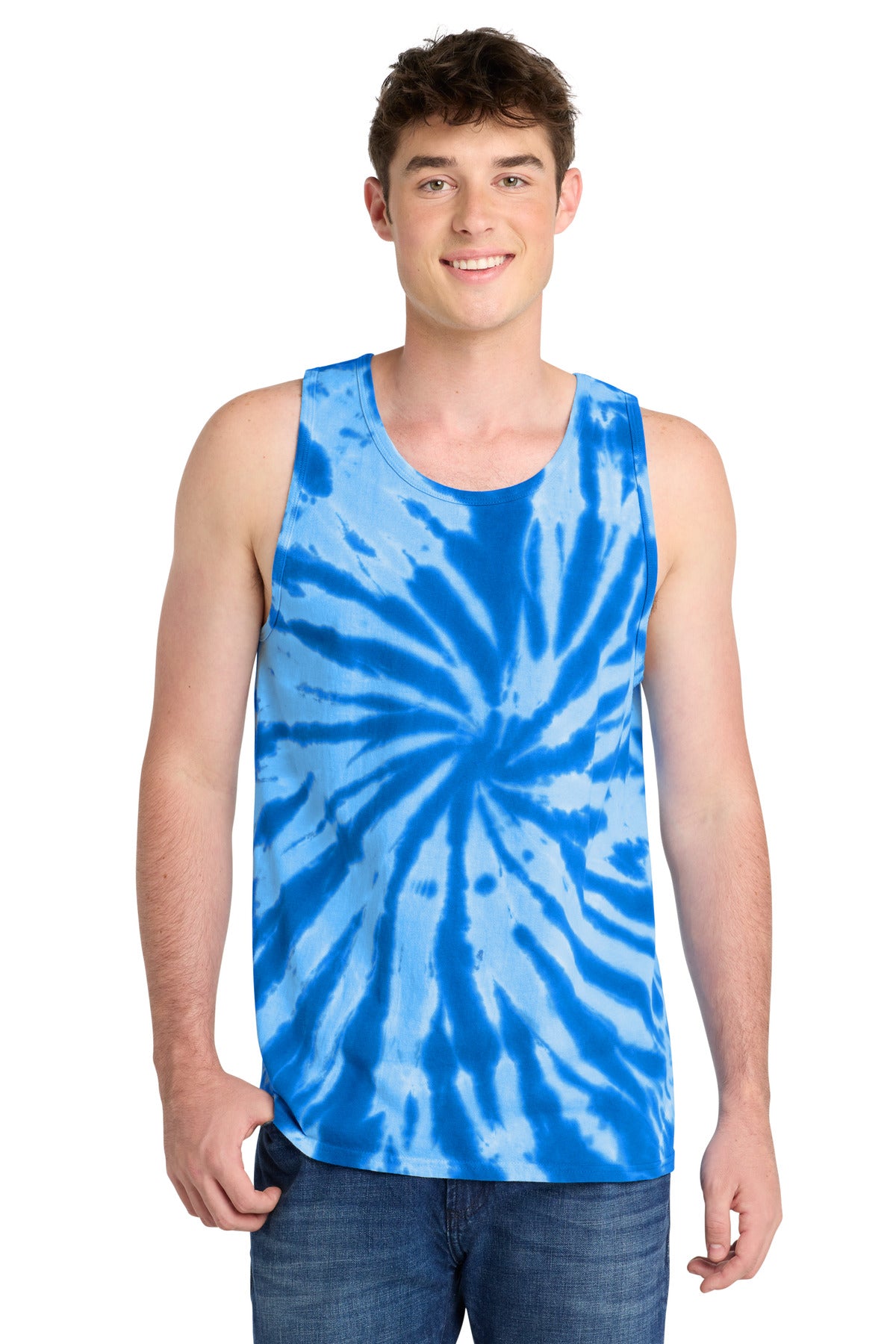Port & Co Men's   Tie-Dye Tank Top