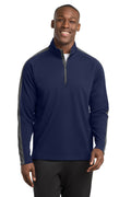Sport-Tek Men's   Sport-Wick   Textured Colorblock 1/4-Zip Pullover