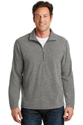 Port Authority Men's   Heather Microfleece 1/2-Zip Pullover