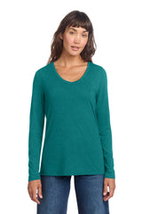 District Women's   Perfect Tri   Long Sleeve V-Neck Tee DT135