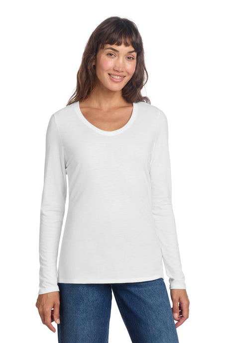 District Women's   Perfect Tri   Long Sleeve V-Neck Tee DT135