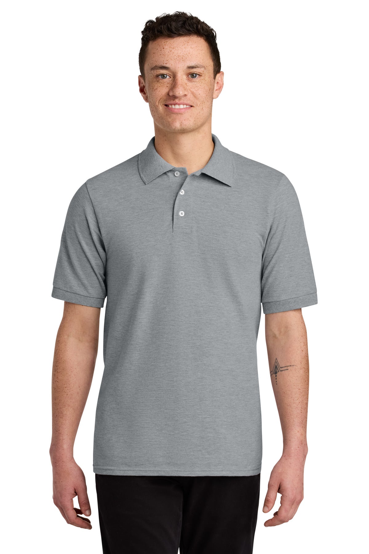 JERZEES Men's 100% Ringspun Cotton Piqué Polo 443M